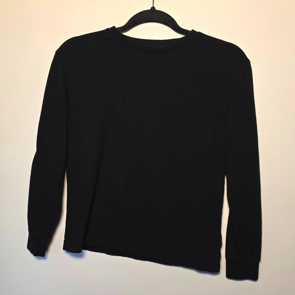 GAP Kids Generation Good Long Sleeve T Shirt Black Size L 10 11 Years Cotton